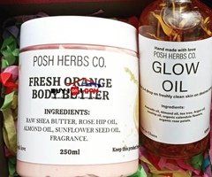 BODY BUTTER AND GLOW OIL